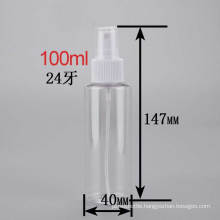 100ml Neck 24 Flat Shoulder Cosmetic Packaging Fine Mist Sprayer Bottle, Pet Plastic Perfume Bottle